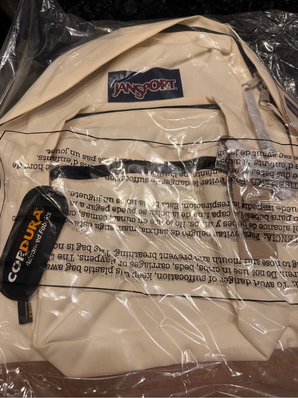 JanSport Pale Yellow Classic Backpack Jacket
